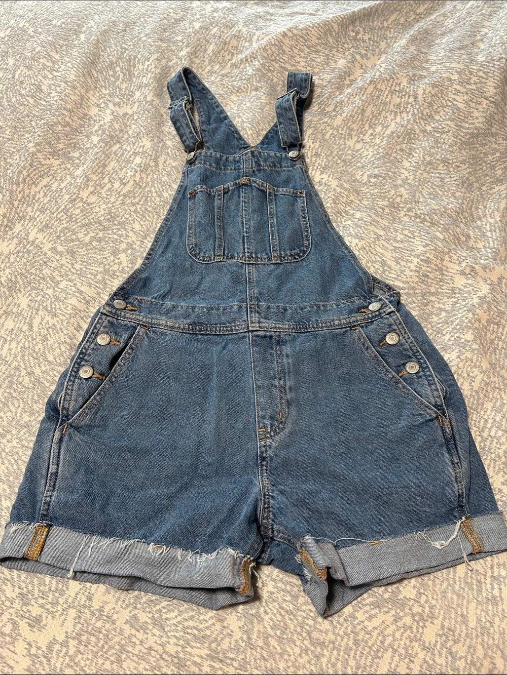 Old Navy Blue Denim Short Overalls